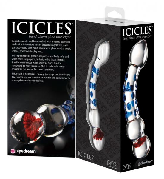 Icicles No. 18 Clear/Blue